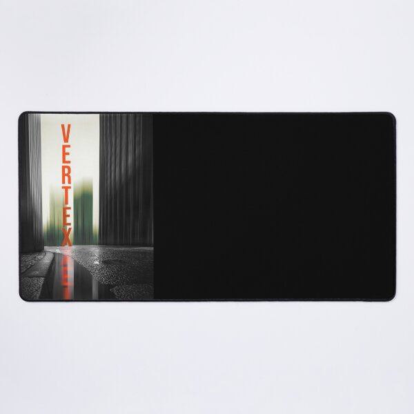 Item preview, Neo Noir Vertex Cityscape | Orange Neon Typography & Reflection designed and sold by P-Design-Lab.