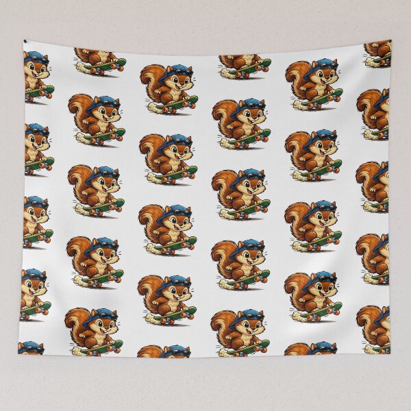 Item preview, Cute Squirrel On A Skateboard designed and sold by McThingummy.
