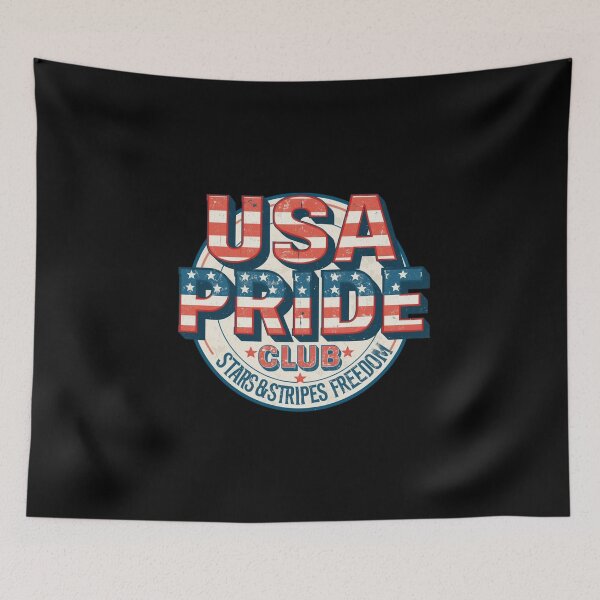 Item preview, USA Pride Club – Stars Stripes Freedom  designed and sold by KapiPrint.