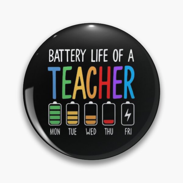 Item preview, Battery Life of a Teacher designed and sold by szydelkowanika.