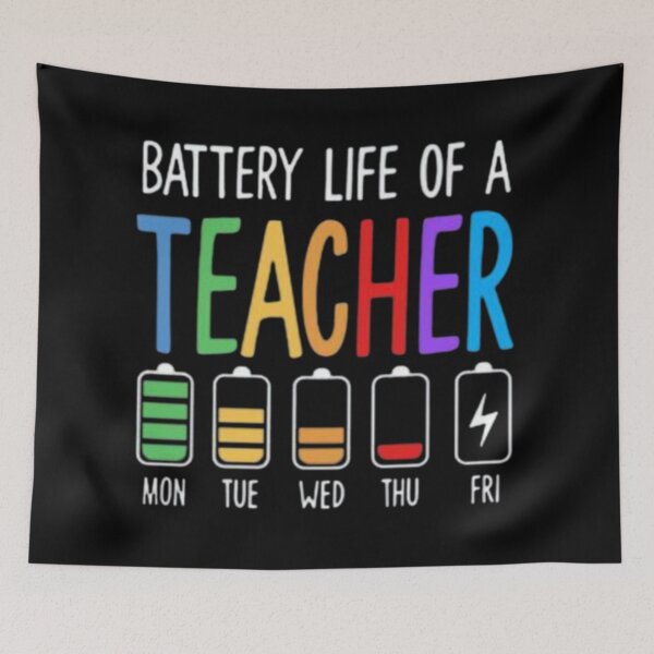 Item preview, Battery Life of a Teacher designed and sold by szydelkowanika.