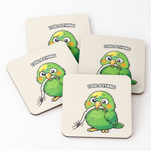 Item preview, Funny Amazon Parrot I Did A Thing – Mischievous Bird Meme designed and sold by FeatherChaos.