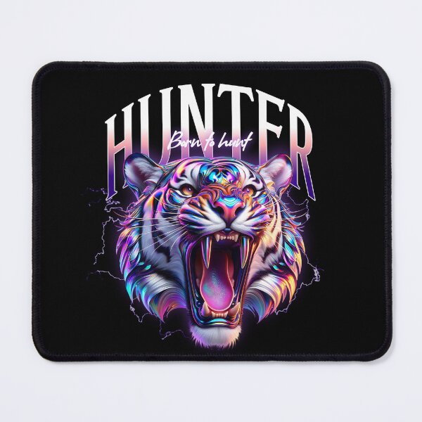 Item preview, Neon Cyber Tiger - Born to Hunt Urban Streetwear designed and sold by SoulTreasures.