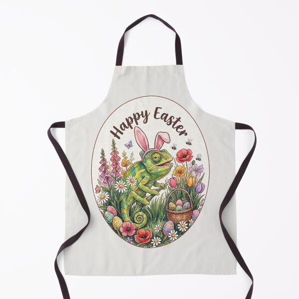 Item preview, Funny Chameleon Happy Easter Egg Bunny Boys Girls Kids designed and sold by FurryHavenPH.