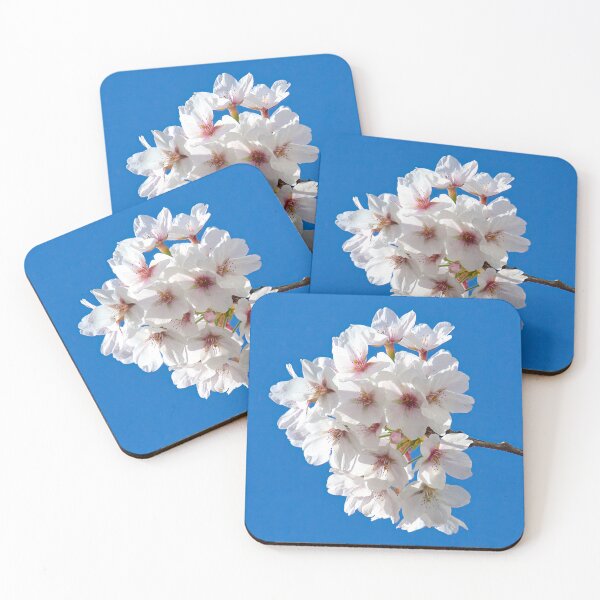 Item preview, Japanese flowering cherry tree against a blue sky designed and sold by ShahrukMoments.