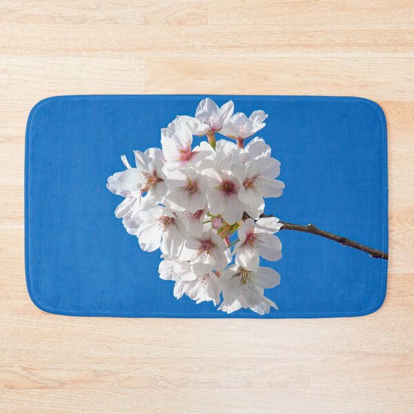 Item preview, Japanese flowering cherry tree against a blue sky designed and sold by ShahrukMoments.