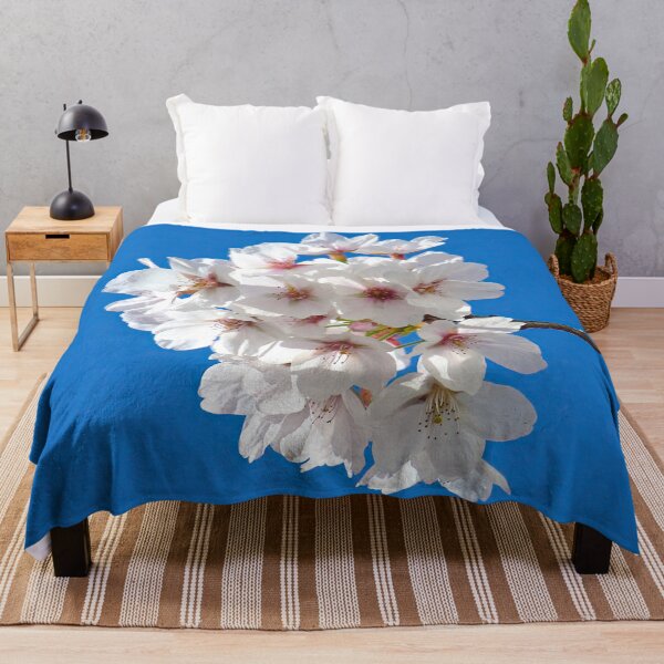 Item preview, Japanese flowering cherry tree against a blue sky designed and sold by ShahrukMoments.