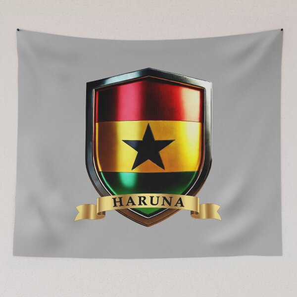 Item preview, Haruna Ghanaian Surname Shield designed and sold by Highlandkings.