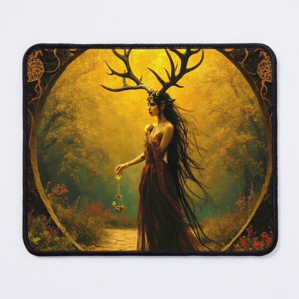 Item preview, Elen of the Shimmering Ways | Celtic Forest Goddess Art | Stoneflower-Art designed and sold by Stoneflower-Art.
