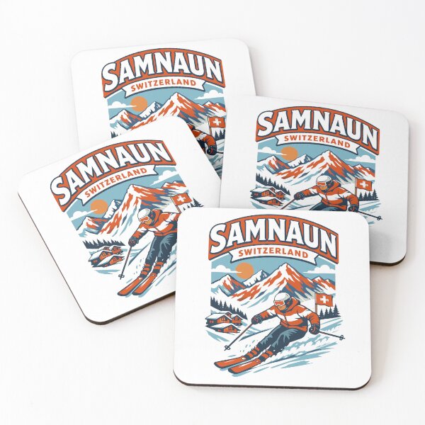 Item preview, Samnaun Switzerland Ski Vintage Mountain Graphic designed and sold by JackCurtis1991.