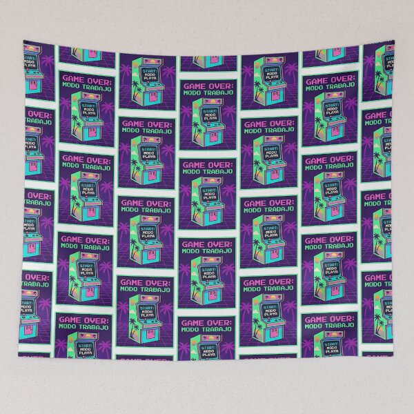 Item preview, Retro Arcade Summer - Beach Mode Start designed and sold by LexxiShopArtss.