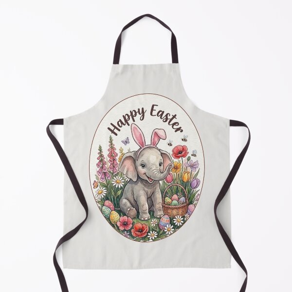 Item preview, Funny Elephant Happy Easter Egg Bunny Boys Girls Kids designed and sold by FurryHavenPH.