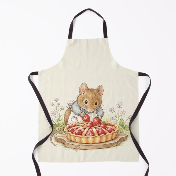 Item preview, Tiny Pastry Chef Mouse and Strawberry Tart designed and sold by Pasteltone.