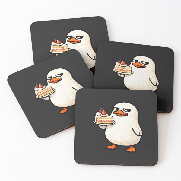 Item preview, Fancy Dessert Duck – Cute Chibi Duck Cake Kawaii Aesthetic Design designed and sold by ColorSplash123.