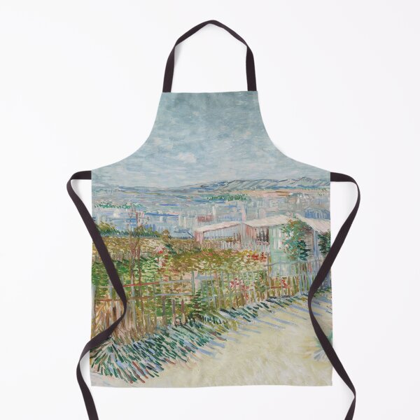 Item preview, Montmartre Behind the Moulin De La Galette by Vincent van Gogh: Garden Landscape Poster designed and sold by artofuniverse.