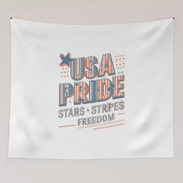 Item preview, USA Pride Club – Stars Stripes Freedom  designed and sold by KapiPrint.