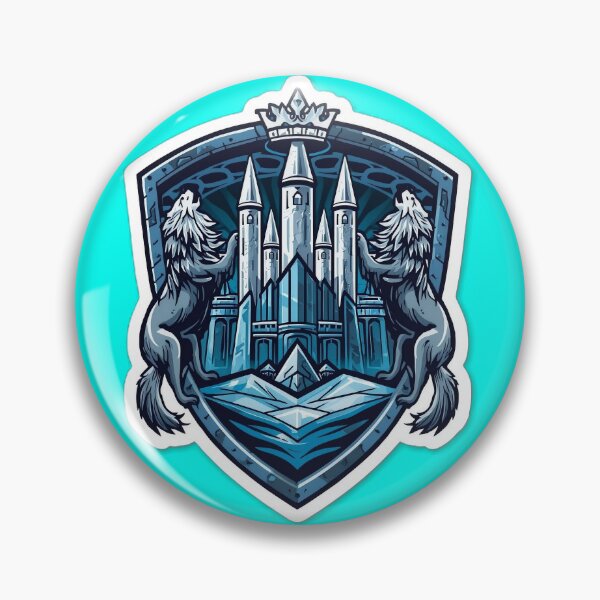 Item preview, Blue Crystal Fortress - Epic Fantasy Castle designed and sold by ArtByLorrens.
