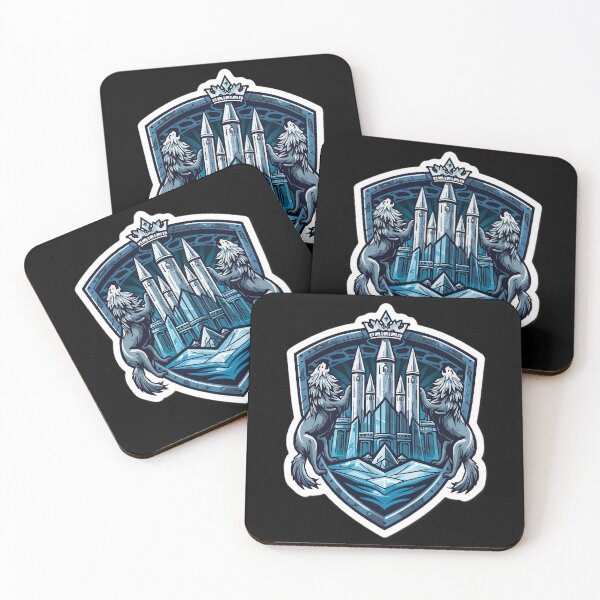 Item preview, Blue Crystal Fortress - Epic Fantasy Castle designed and sold by ArtByLorrens.