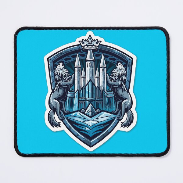 Item preview, Blue Crystal Fortress - Epic Fantasy Castle designed and sold by ArtByLorrens.