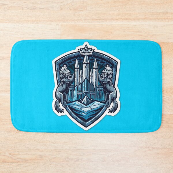 Item preview, Blue Crystal Fortress - Epic Fantasy Castle designed and sold by ArtByLorrens.
