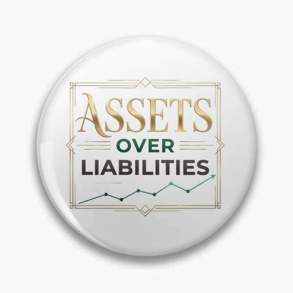 Item preview, Assets Over Liabilities – Build Wealth Mindset Finance Quote designed and sold by WealthSmith.