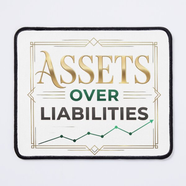Item preview, Assets Over Liabilities – Build Wealth Mindset Finance Quote designed and sold by WealthSmith.