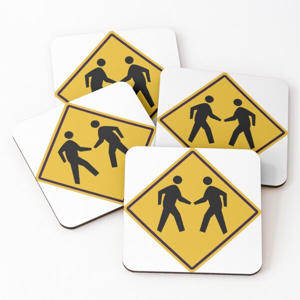 Item preview, Friendly Street Pedestrian Crossing Greeting Sign designed and sold by ChR-oman.