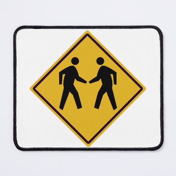 Item preview, Friendly Street Pedestrian Crossing Greeting Sign designed and sold by ChR-oman.