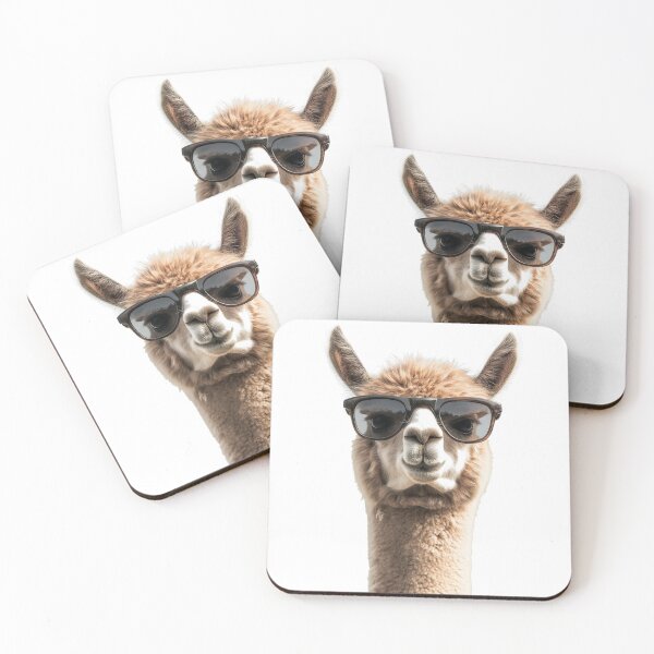 Item preview, Funny cool Alpaca wearing sunglasses designed and sold by LazyOwlStore.