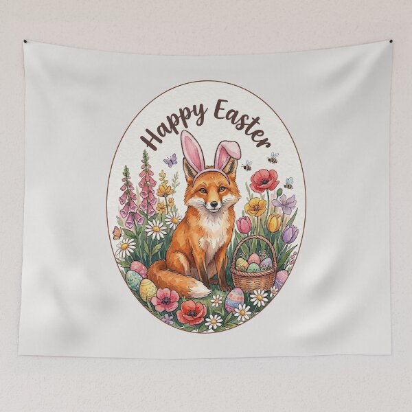 Item preview, Funny Fox Happy Easter Egg Bunny Boys Girls Kids designed and sold by FurryHavenPH.