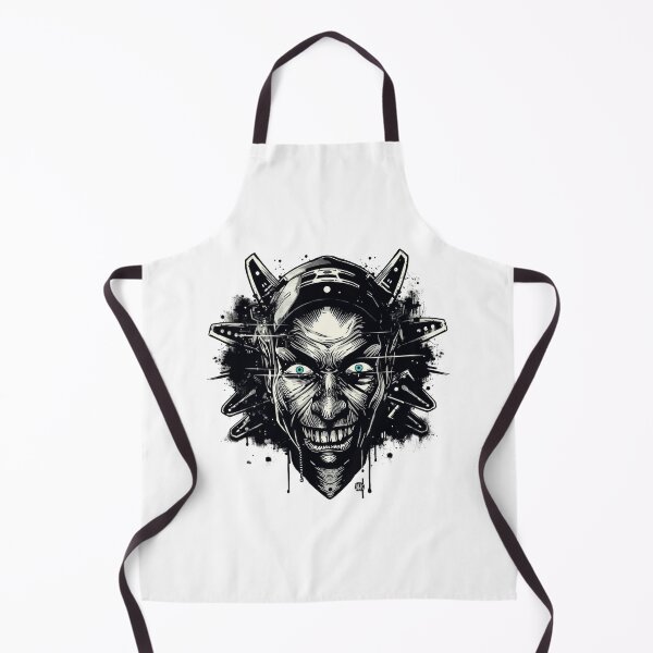 Item preview, Horror Graffiti Face Art – Dark Surreal Skull Illustration for Edgy Decor designed and sold by Kruti Collection.