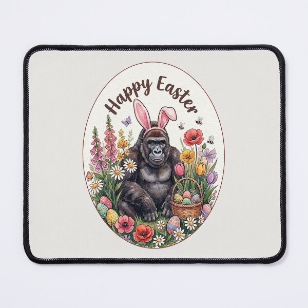 Item preview, Funny Gorilla Happy Easter Egg Bunny Boys Girls Kids designed and sold by FurryHavenPH.