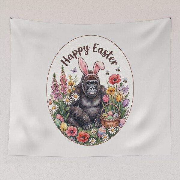 Item preview, Funny Gorilla Happy Easter Egg Bunny Boys Girls Kids designed and sold by FurryHavenPH.