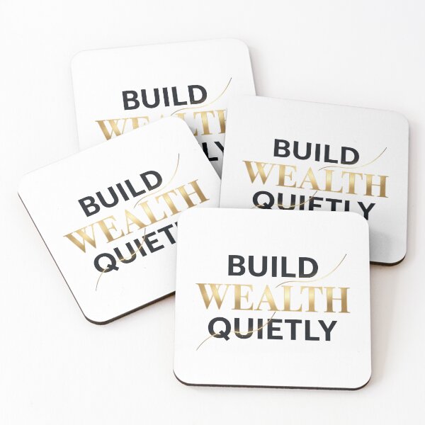 Item preview, Build Wealth Quietly – Silent Hustle Financial Freedom Quote designed and sold by WealthSmith.