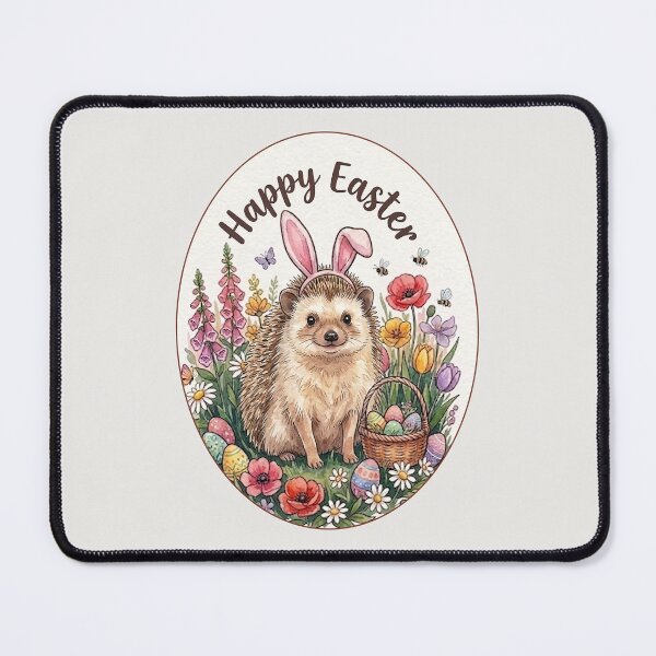 Item preview, Funny Hedgehog Happy Easter Egg Bunny Boys Girls Kids designed and sold by FurryHavenPH.
