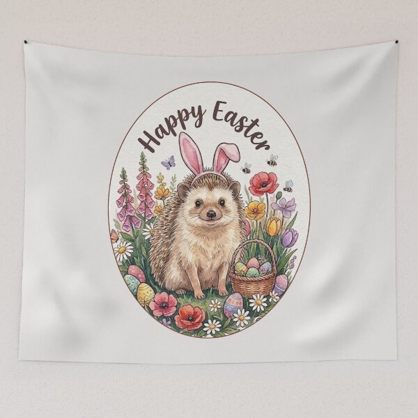 Artikelvorschau, Lustiger Igel, frohes Osterei, Hase, Jungen, Mädchen, Kinder entworfen und verkauft von FurryHavenPH.