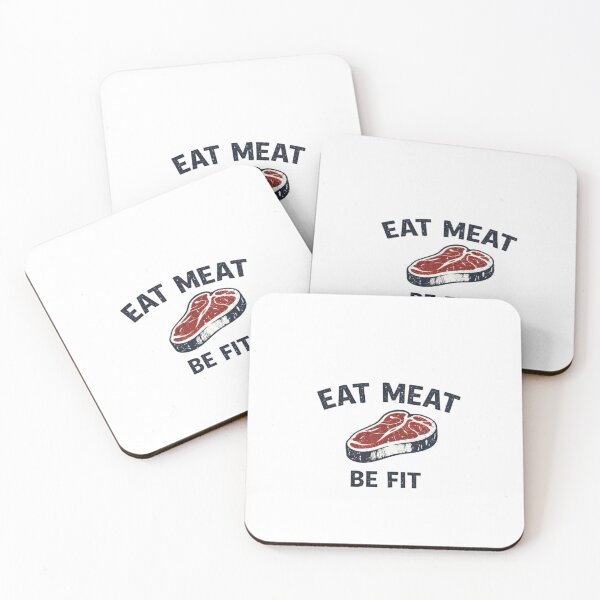 Item preview, Eat Meat Be Fit Steak Vintage Gym T-Shirt designed and sold by MyOwnLab.