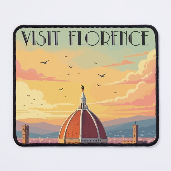 Item preview, Visit Florence - Vintage Assassin Travel Poster designed and sold by Eagle Vision Designs.