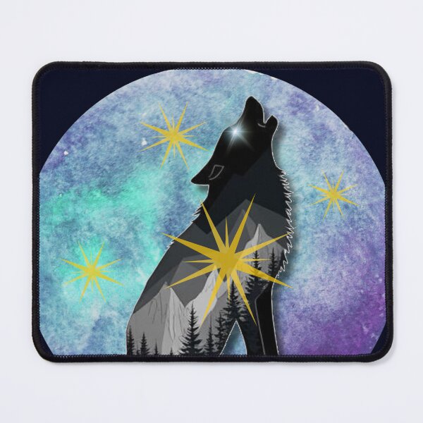 Item preview, Mystic Wolf: Cosmic Nature Double Exposure designed and sold by Diseño que alegran tu día.