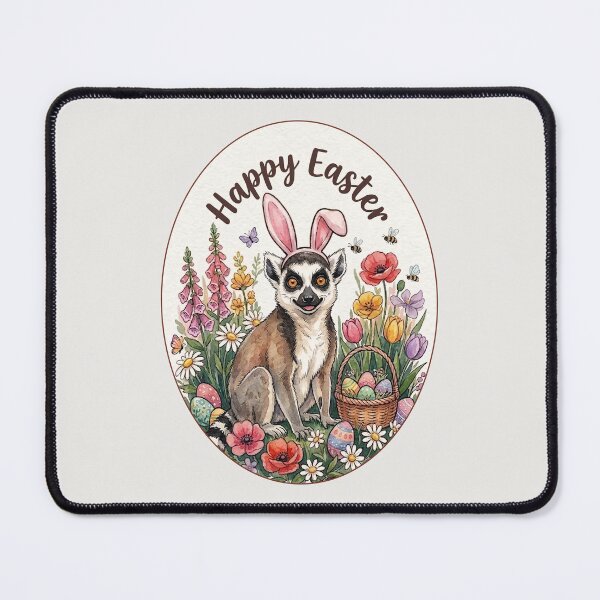 Item preview, Funny Lemur Happy Easter Egg Bunny Boys Girls Kids designed and sold by FurryHavenPH.
