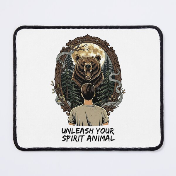Item preview, Unleash Your Spirit Animal - Bear Mirror Reflection designed and sold by NexKris.