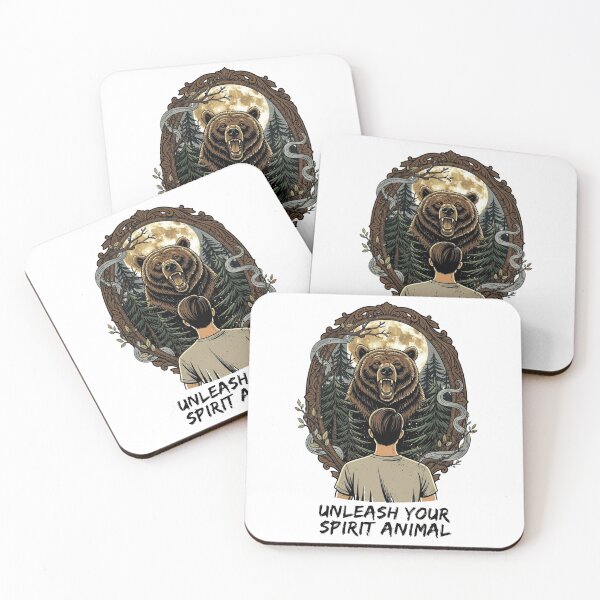 Item preview, Unleash Your Spirit Animal - Bear Mirror Reflection designed and sold by NexKris.