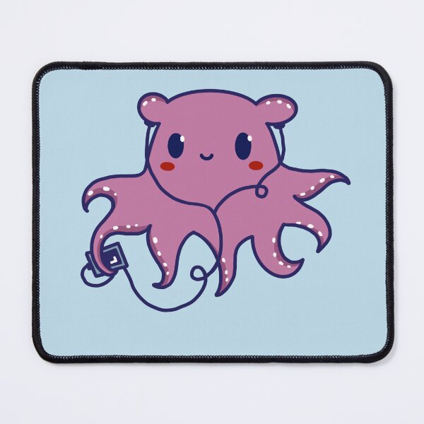 Item preview, Kawaii Dumbo Octopus with Headphones – Cute Music Lover Sea Animal designed and sold by autumn-acorns.