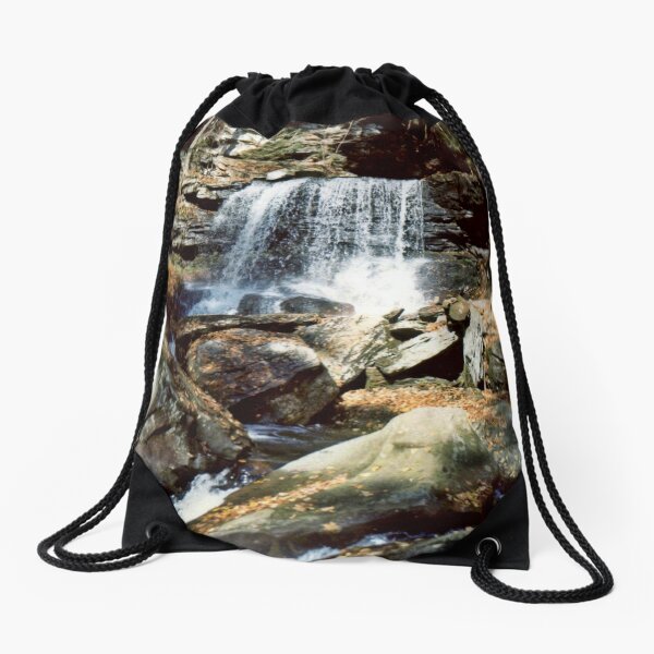 B. Reynolds Falls In Ricketts Glen circa 1979 Drawstring Bag
