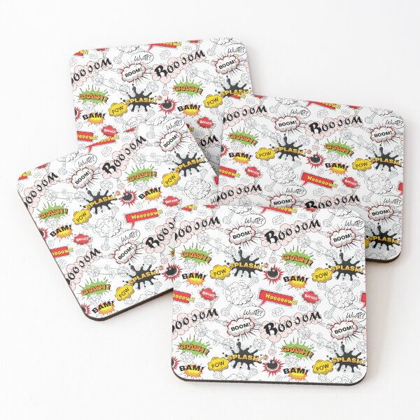 Item preview, Pattern Comic Book Boom Pow Crash Bang Pop Art Superhero designed and sold by CLC54.
