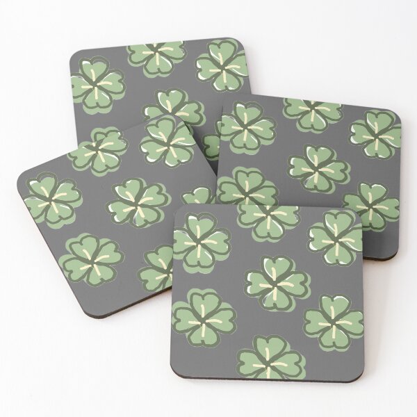 Item preview, Four Leaf Clover Pattern Sticker — Sage Green Lucky Charm Cottagecore Design designed and sold by IntertwineCo.