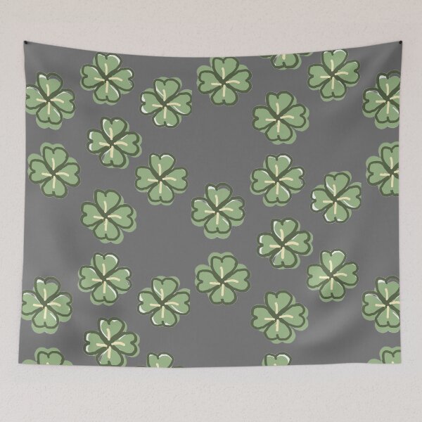 Item preview, Four Leaf Clover Pattern Sticker — Sage Green Lucky Charm Cottagecore Design designed and sold by IntertwineCo.
