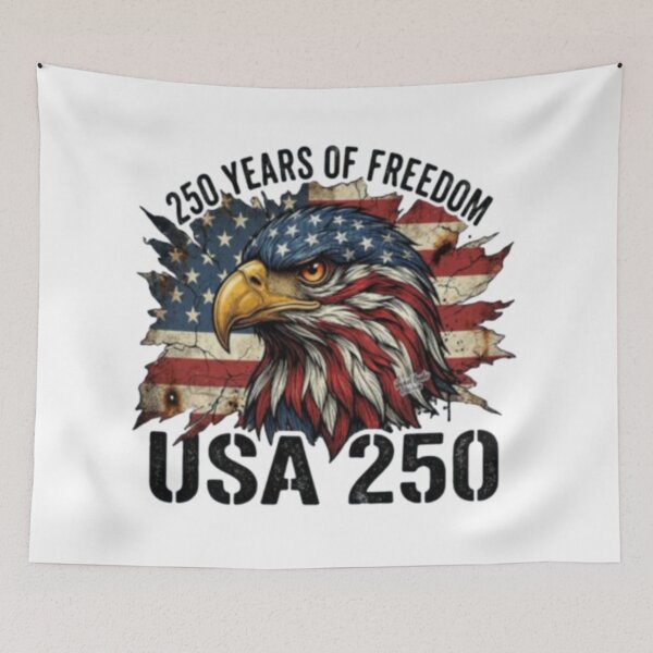 Item preview, 250 Years Strong – Patriotic Eagle American Anniversary Design designed and sold by szydelkowanika.