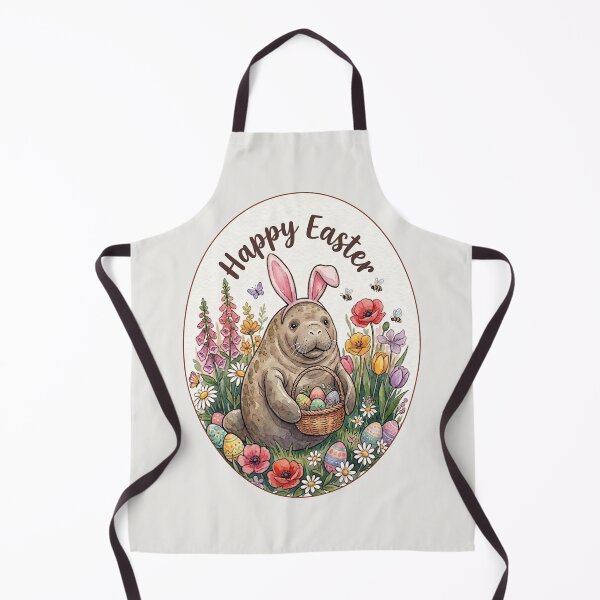 Item preview, Funny Manatee Happy Easter Egg Bunny Boys Girls Kids designed and sold by FurryHavenPH.