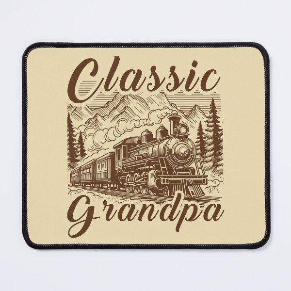Item preview, Classic Grandpa Vintage Mountain Train Railroad Design designed and sold by Dmetalx Art Apparel.